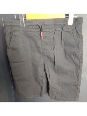 Levis Youth 14 16 Black Drawstring Shorts Elastic Waist Casual